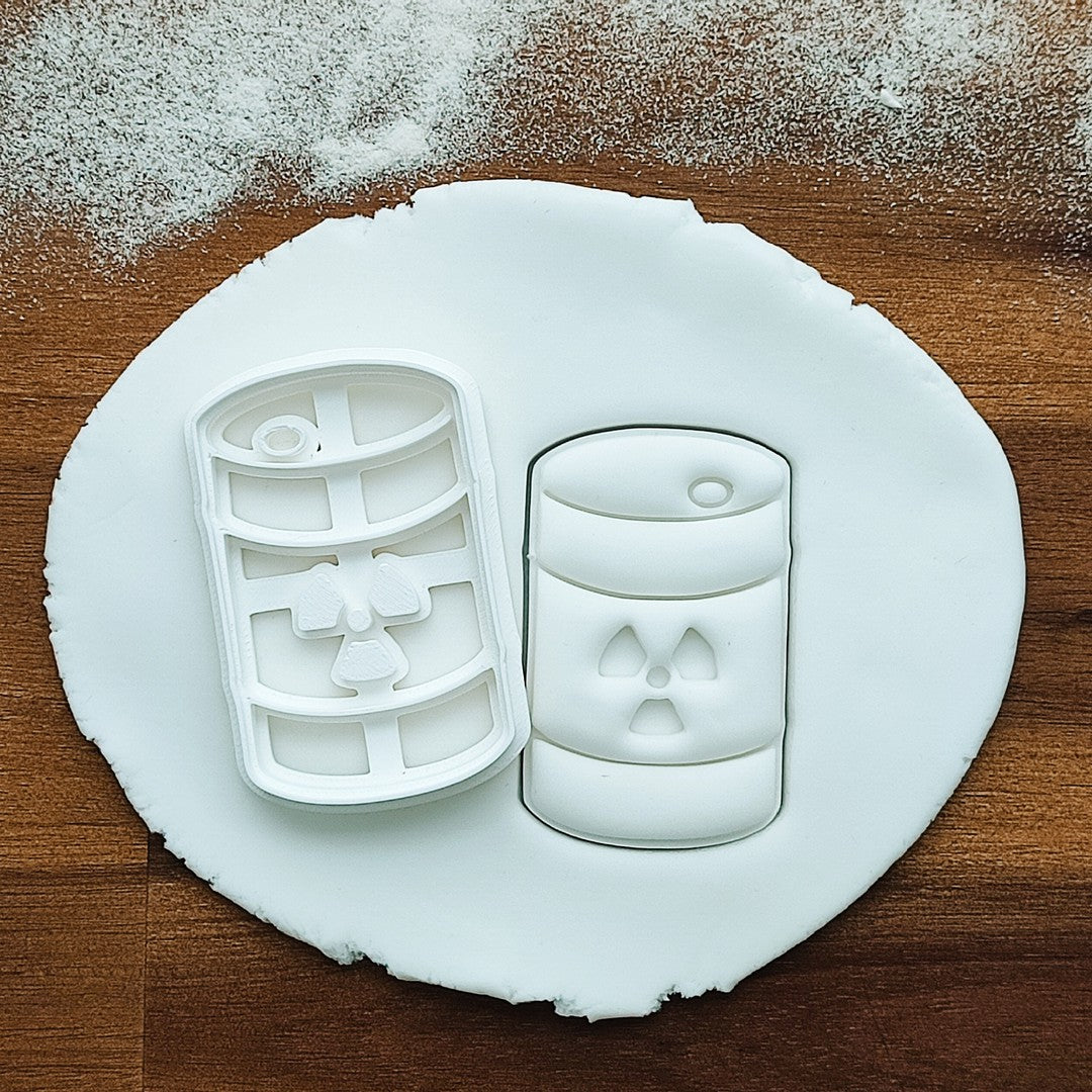 Barel s radioaktivním odpadem | vykrajovátko - Baker's Paradise